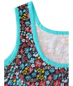 Multi Colour Floral Sleeveless Top