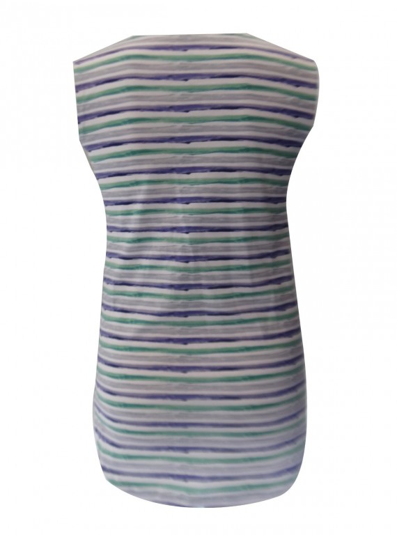 Blur Stripe Printed Sleeveless Top