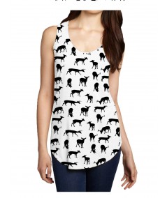 Deer AOP Womens Sleeveless