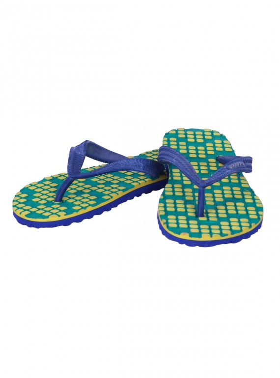 Yellow Squared Flip Flop