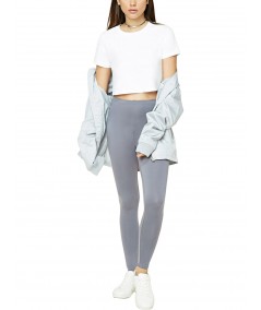 B & F Womens Grey Cotton Elastane Legging 
