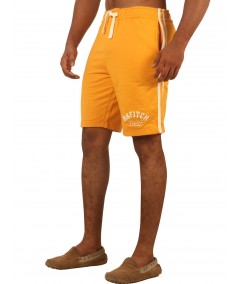 Mustard Piping Fleece Shorts