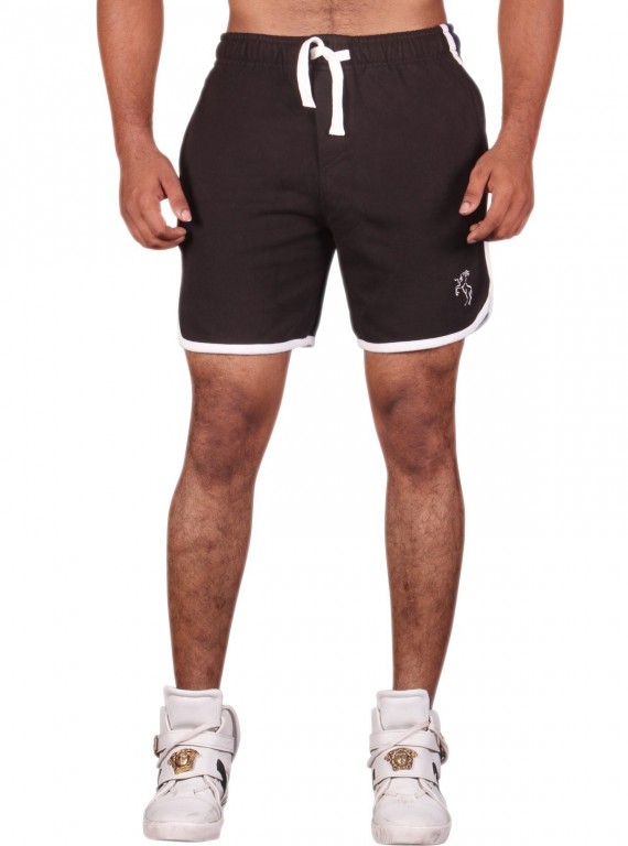 Black Boxer Fleece Shorts