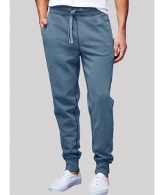 Men’s Blue Cuffed Joggers – Stylish, Stretchable & Versatile Fit