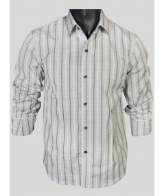 Grey Stripe Casual Shirt for Men – Stylish Everyday Wear by Boer and Fitch