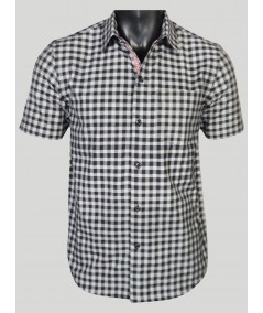 Regular Fit - Black Checkered Shirt
