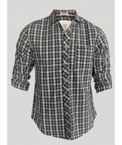 Dark Green Checked Shirt for Men – Casual & Smart Wear by Boer and Fitch
