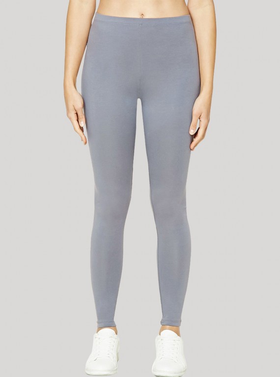 Women’s Grey Cotton Legging – Stretchable, Soft & Everyday Essential