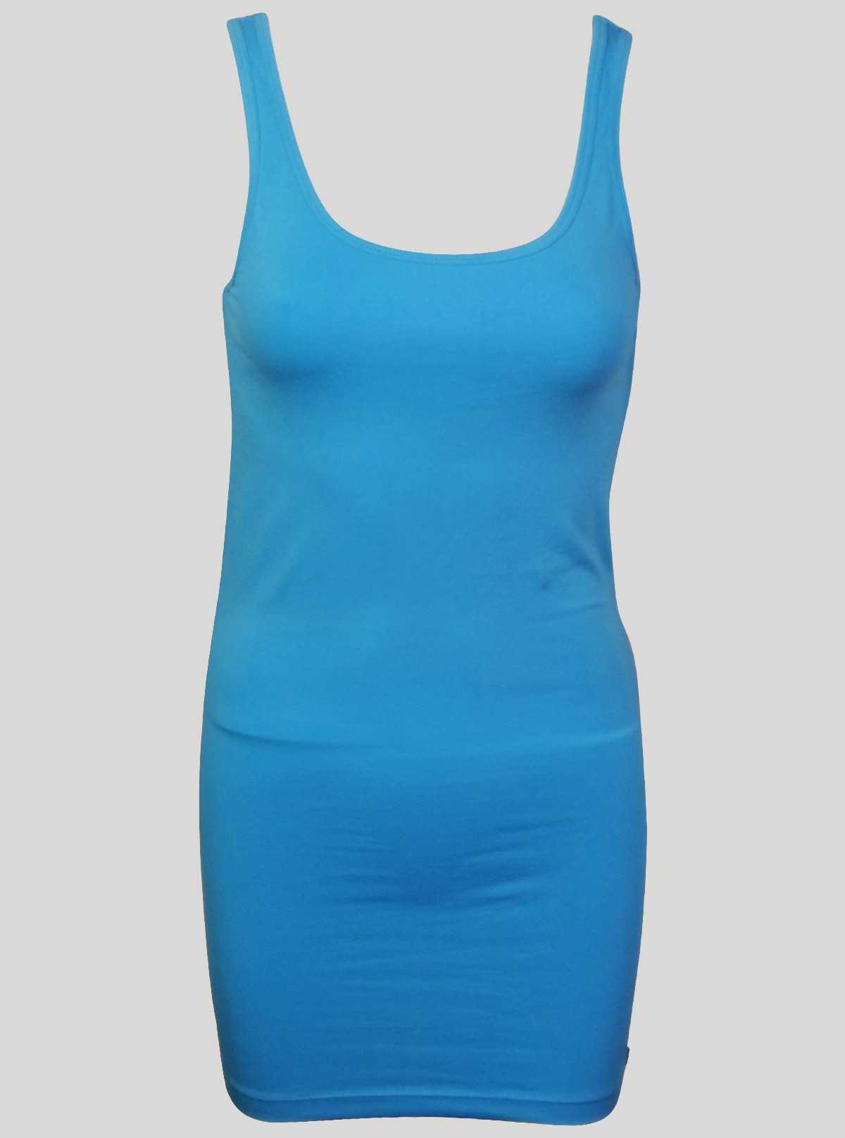 sky blue sleeveless top