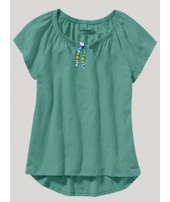 Women’s Dusted Green Pleated Top – Elegant & Comfortable | Boer & Fitch