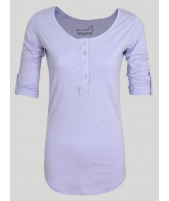 Women’s Pastel Purple Slub Jersey Top – Soft & Stylish | Boer & Fitch