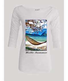 Women’s Hello Summer Printed Top – Vibrant & Stylish | Boer & Fitch