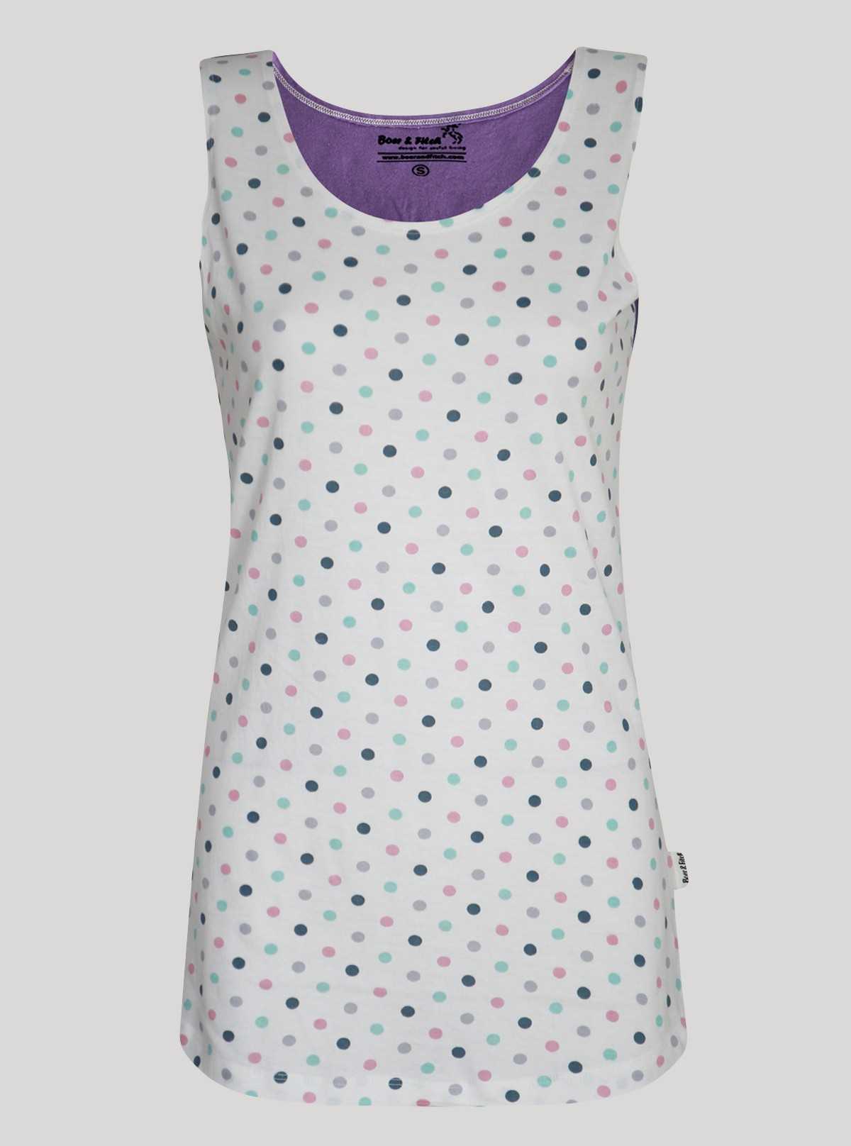 Multi Dotted Sleeveless Top
