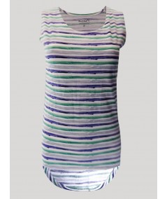 Women’s Multi Striped Sleeveless Top – Trendy & Comfortable | Boer & Fitch