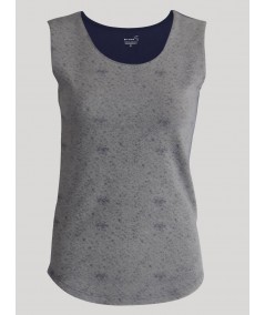 Women’s Ink Spread Designer Print Sleeveless Top – Trendy & Comfortable | Boer & Fitch