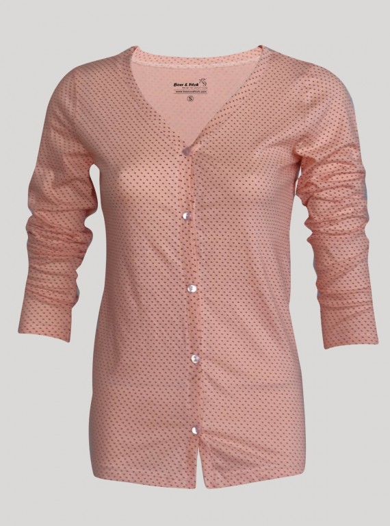 Women’s Pastel Peach Top – Soft & Stylish | Boer & Fitch