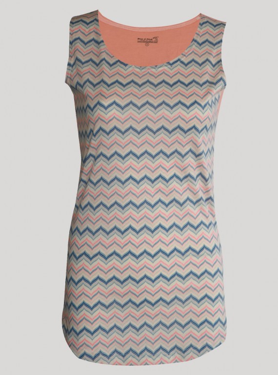 Women’s Wavers Graphic Print Sleeveless Top – Trendy & Comfortable | Boer & Fitch