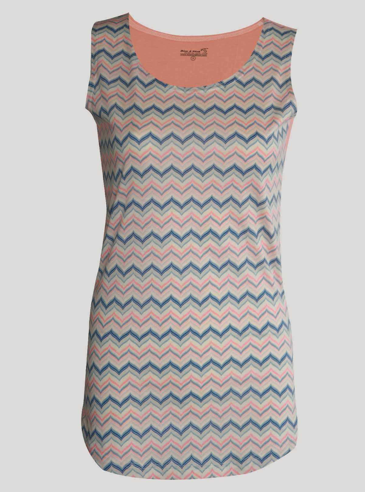 Women’s Wavers Graphic Print Sleeveless Top – Trendy & Comfortable | Boer & Fitch