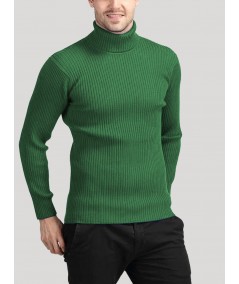Men’s Green Turtle Neck Sweatshirt – Warm & Stylish | Boer & Fitch