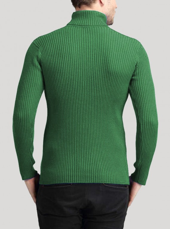 Green Turtle Neck Sweat Shirt