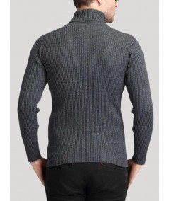 Grey Turtle Neck Sweat Shirt