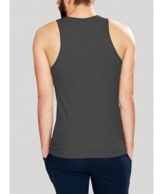 Charcol Melange Rib Vest