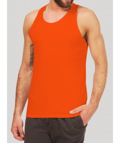 Men’s Orange Ribbed Vest – Stylish Summer Essential | Boer & Fitch