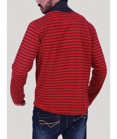 Red Shawl Collar Cardigan Set