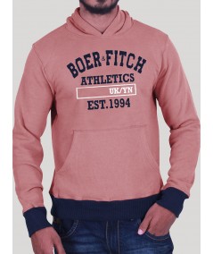 Coral Hooded Sweatshirt for Men – Casual Comfort by Boer and Fitch