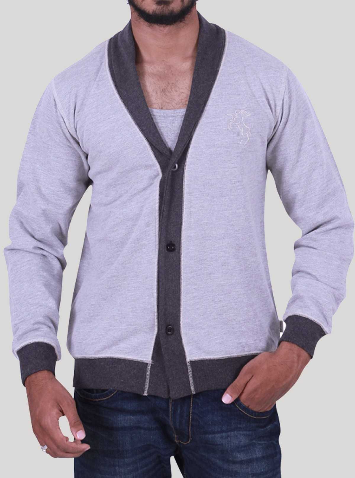 Grey Contrast Shawl Cardigan Set – Boer and Fitch