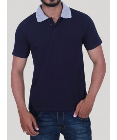 Navy Polo T-Shirt – Classic Fit Cotton Tee by Boer & Fitch