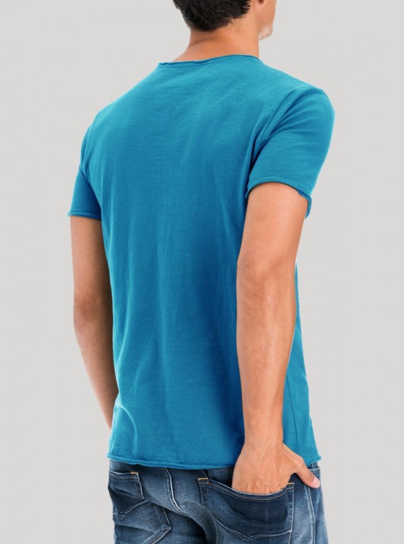 Turquiose Slub Jersey TShirt