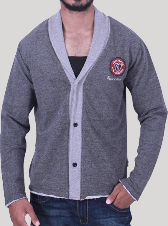 Dark Melange Shawl Collar Cardigan for Men – Boer and Fitch