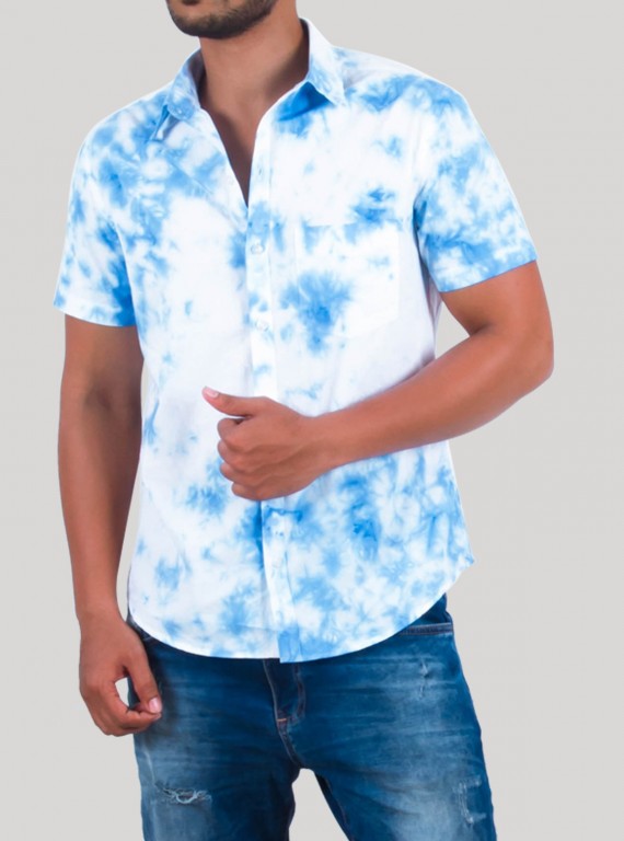 Blue Tie and Dye Shirt