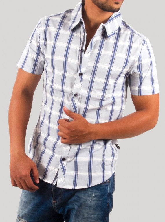 Elegant Checked Half Sleeve Casual Shirt for Men – Boer and Fitch