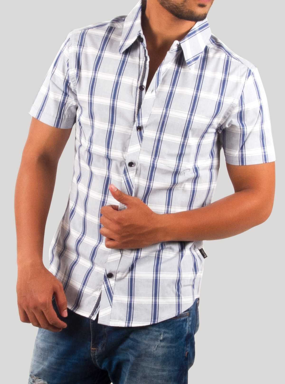 Elegant Checked Half Sleeve Casual Shirt for Men – Boer and Fitch