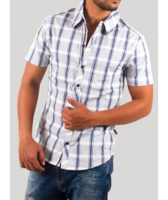 Elegant Checked Half Sleeve Casual Shirt for Men – Boer and Fitch