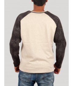 Ecru Raglon Contrast Sweatshirt