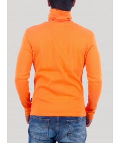 salmon Turtle Neck Sweat Shirt