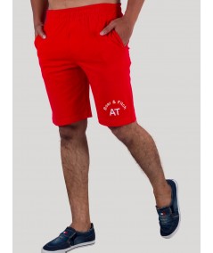 Red Jersey Shorts for Men – Casual Cotton Shorts by Boer and Fitch