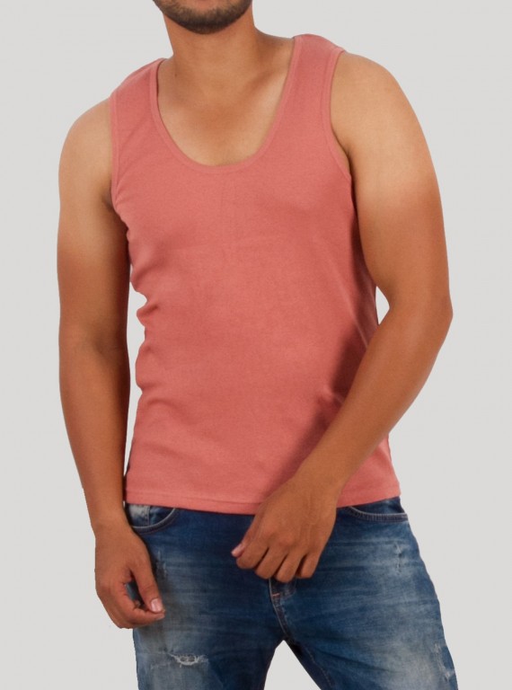 Coral Sleeveless T-Shirt for Men – Casual Summer Tee by Boer and Fitch