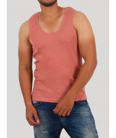 Coral Sleeveless T-Shirt for Men – Casual Summer Tee by Boer and Fitch
