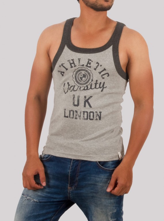 Grey Melange Printed Vest for Men – Boer and Fitch