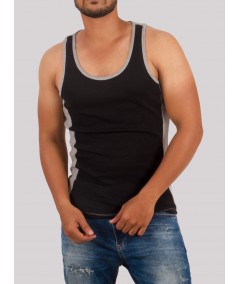 Men’s Cut & Sew Black Vest – Stylish & Comfortable | Boer & Fitch