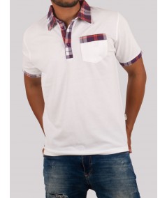 Purple Drill Collar Polo T-Shirt for Men – Casual Style by Boer and Fitch