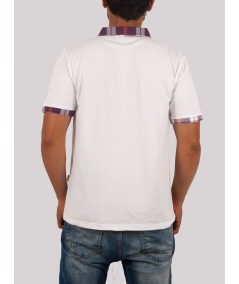 Purple Drill Collar Polo TShirt