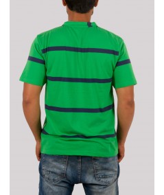 Green Stripe Polo TShirt