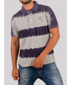 Men’s Grey Tie & Dye Polo T-Shirt – Trendy & Comfortable | Boer & Fitch