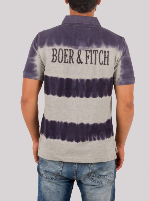 Grey Tie & Dye Polo TShirt