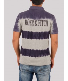 Grey Tie & Dye Polo TShirt